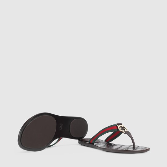 light blue gucci thong sandals