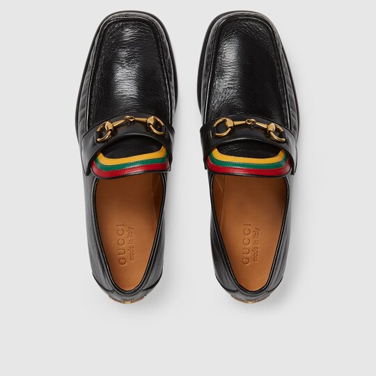 Rainbow Horsebit leather loafer - Gucci Men's Moccasins & Loafers ...