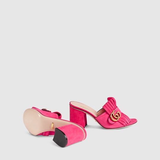 elea gg logo platform clog gucci