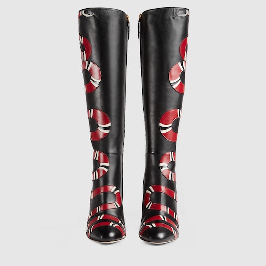 snake boots gucci