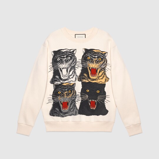 maglia con tigre gucci