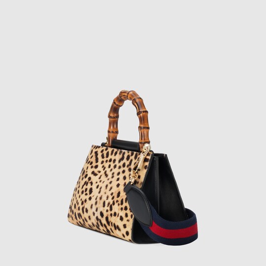 gucci sylvie leopard bag