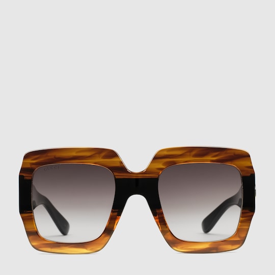 Gucci Square-frame acetate sunglasses. 2