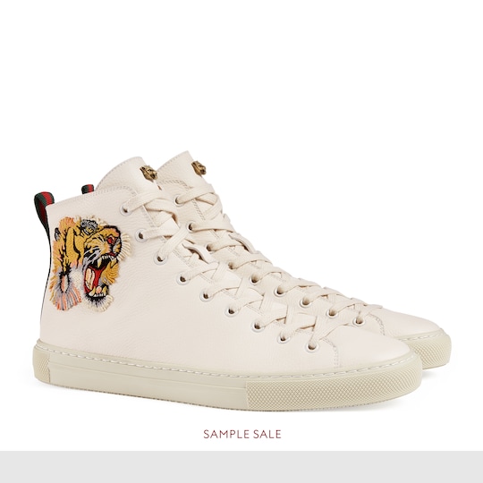 gucci high top sneakers tiger