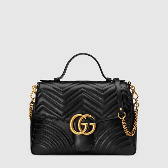 gucci marmont medium top handle bag