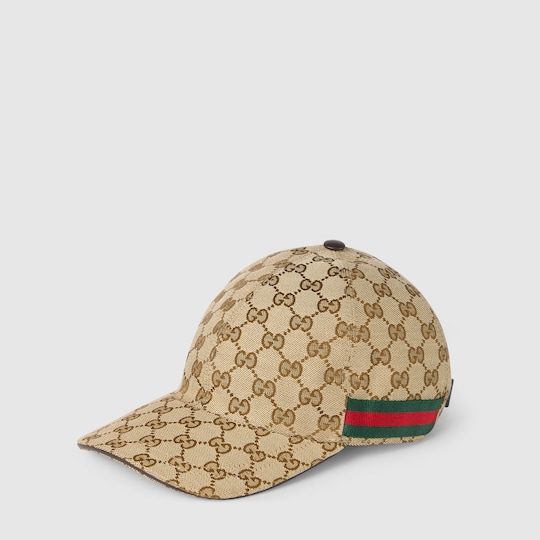 original gg canvas baseball hat with web price