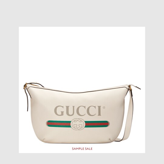 Gucci Gucci Print half-moon hobo bag. 2