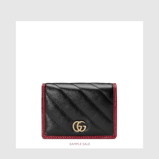 Gucci GG Marmont card case wallet. 2