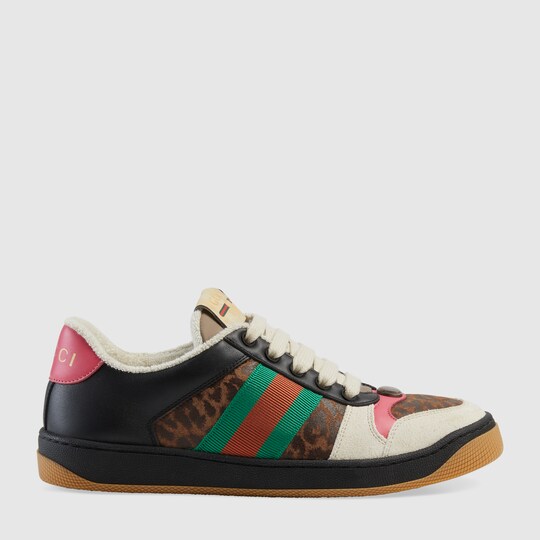 gucci leopard sneakers