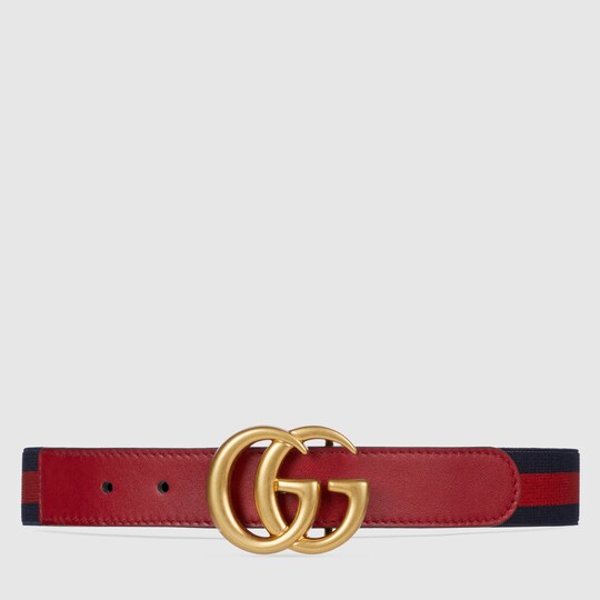 gucci children's elastic web belt