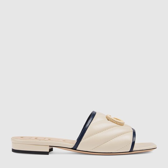 gucci women's slide with double g