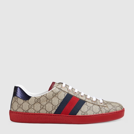 Gucci Men s Ace GG Supreme sneaker 42944596G509767