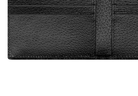 GUCCI　グッチ　ブラックレザー　カードスロット多数　折り畳みタイプ　付属品 ダブルG 二つ折り カードケース ウォレット ・ブラック レザー