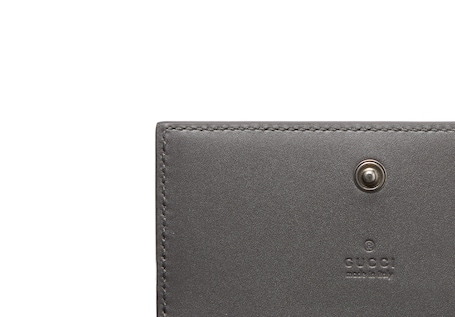 GUCCI 〔GGエンブレム〕カードケース マキシサイズ Brown interior GG long card case in beige and ebony Supreme