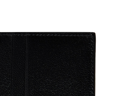 Small wallet with Gucci lettering in black leather | GUCCI® US