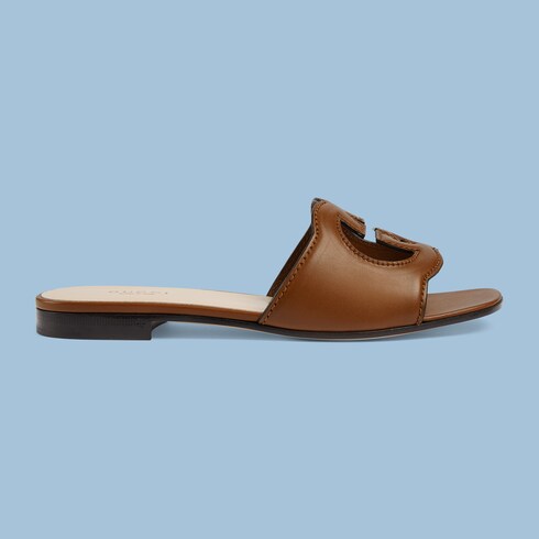 Tan gucci sandals online