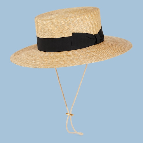 Straw boater hat Detail 4