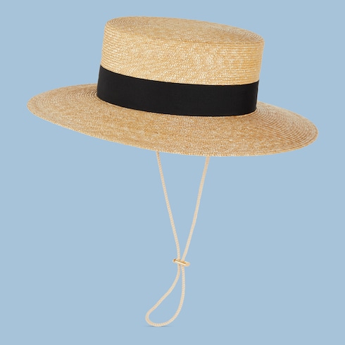 Straw boater hat Detail 5