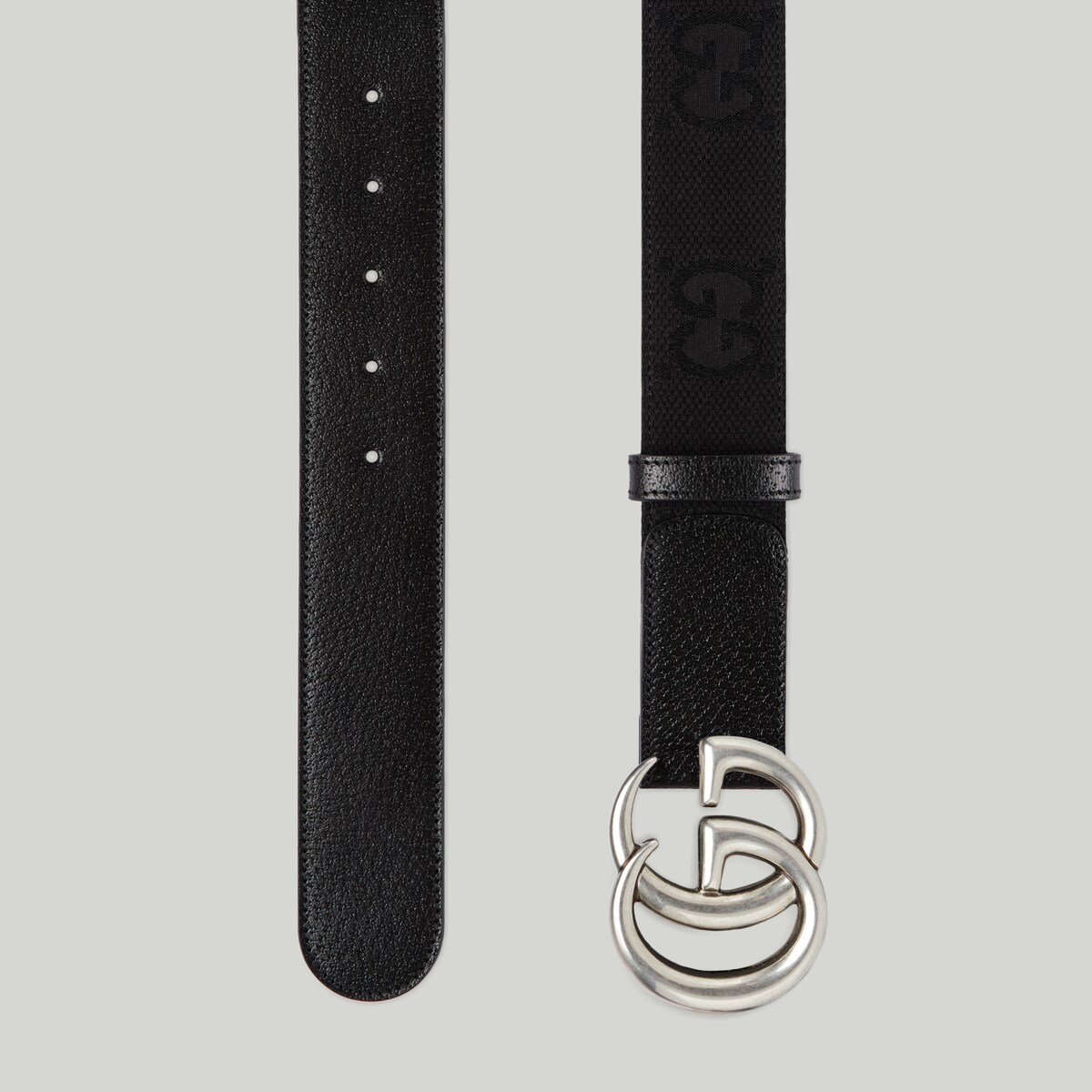 GG Marmont belt with maxi GG in black canvas GUCCI® Australia