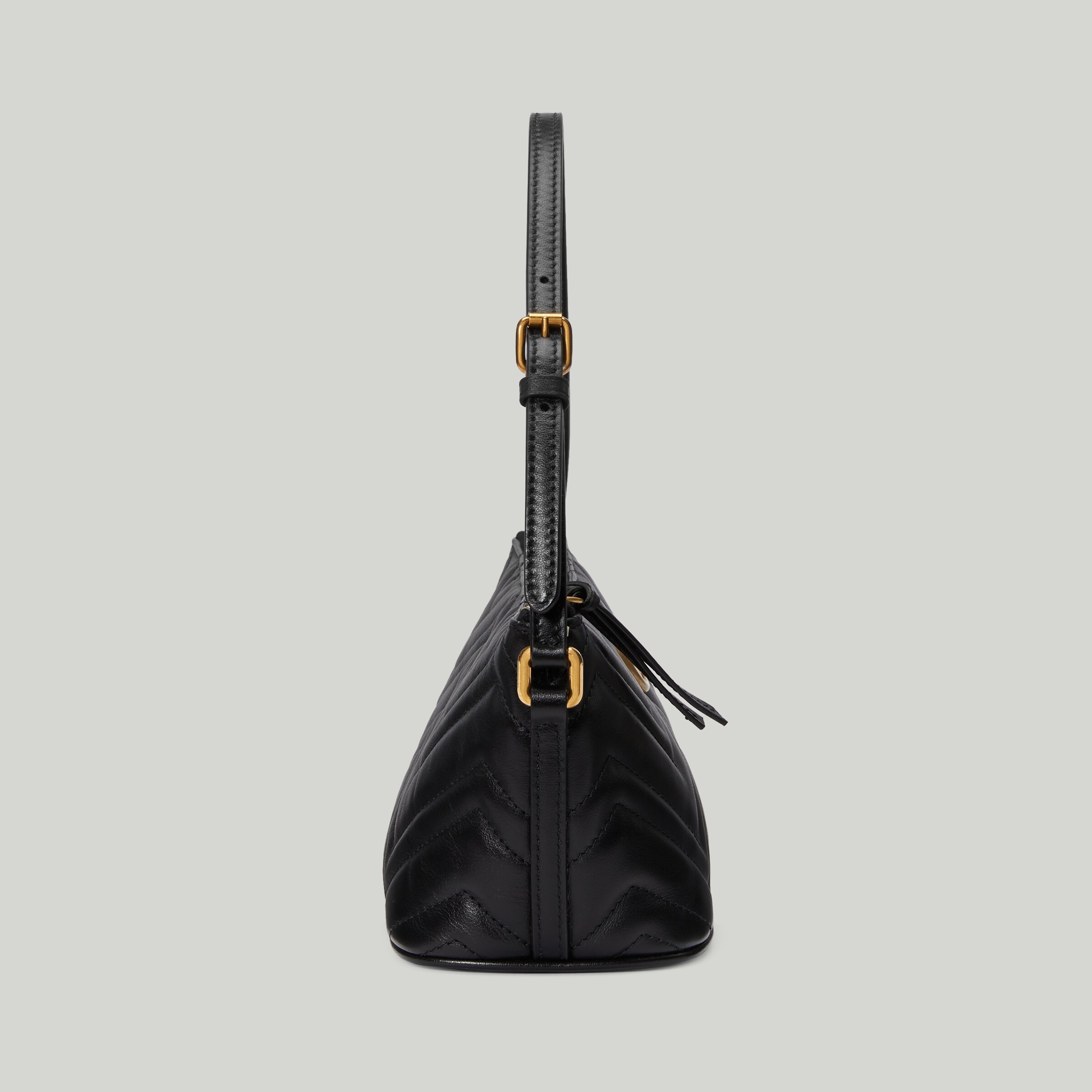 GG Marmont shoulder bag in black leather GUCCI® UK