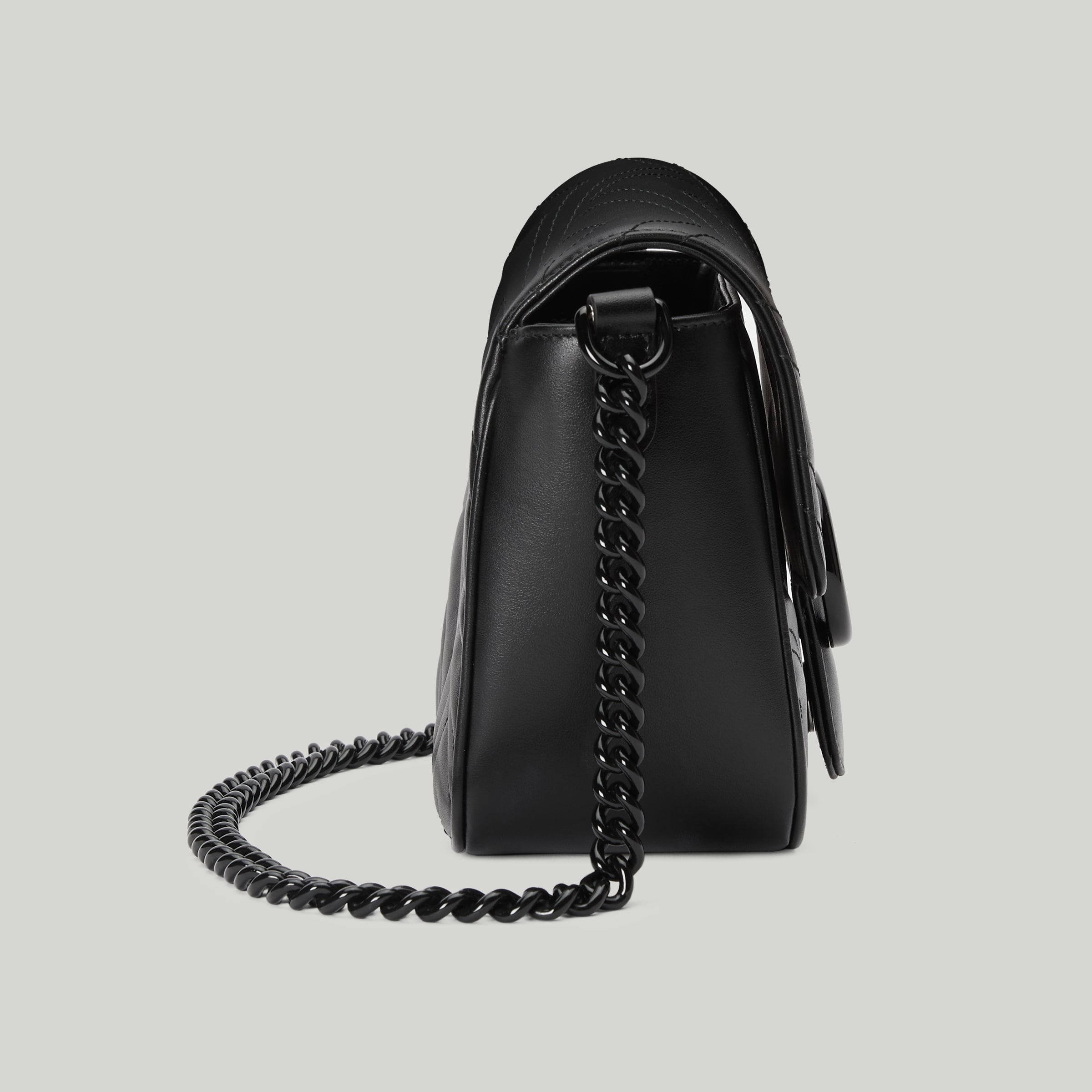 GG Marmont matelassé shoulder bag in black leather GUCCI® Australia