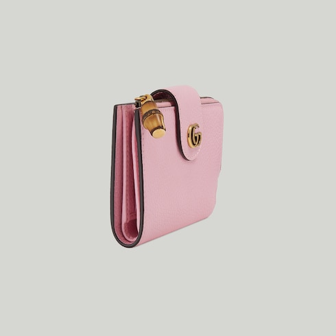 GUCCI Pink Heart Monogram store Key Wallet w/ Minibag