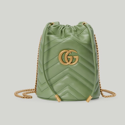 GG Marmont matelassé mini bucket bag