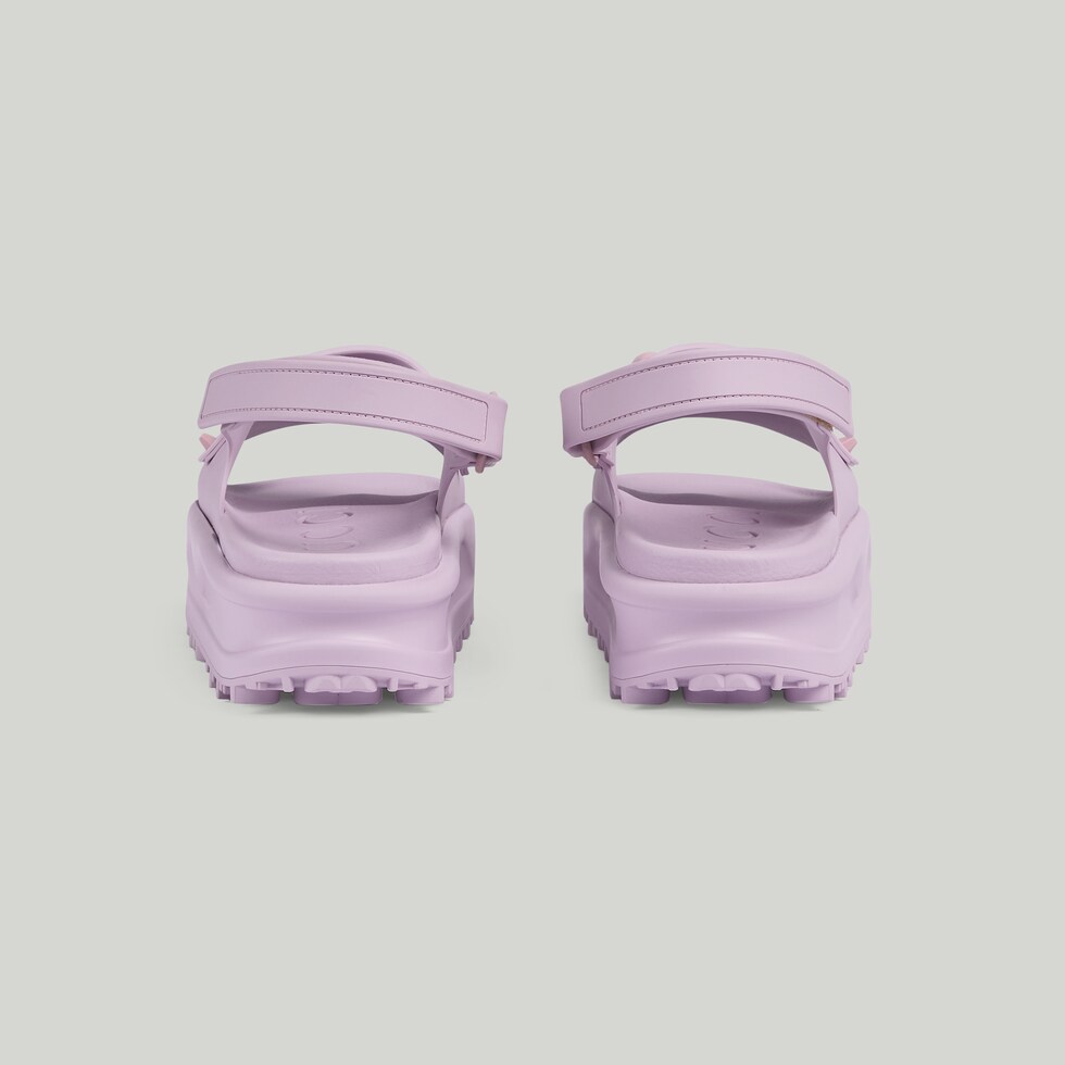 GG  HORSEBIT FLATFORM SANDAL LIGHT PINK CALFSKIN