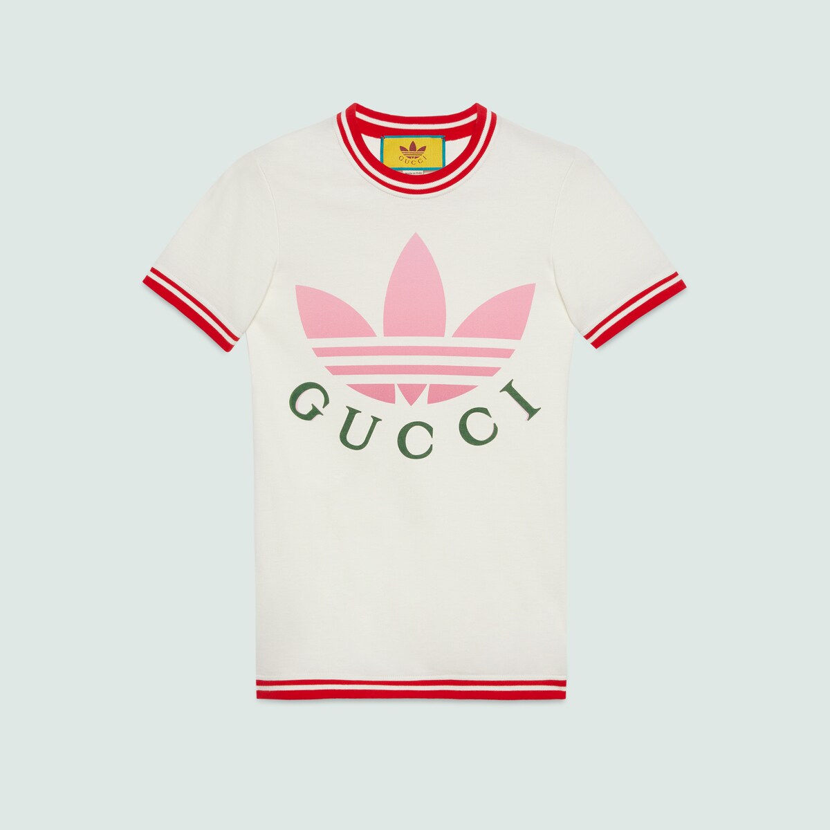 adidas x Gucci cotton Tshirt in offwhite GUCCI® US