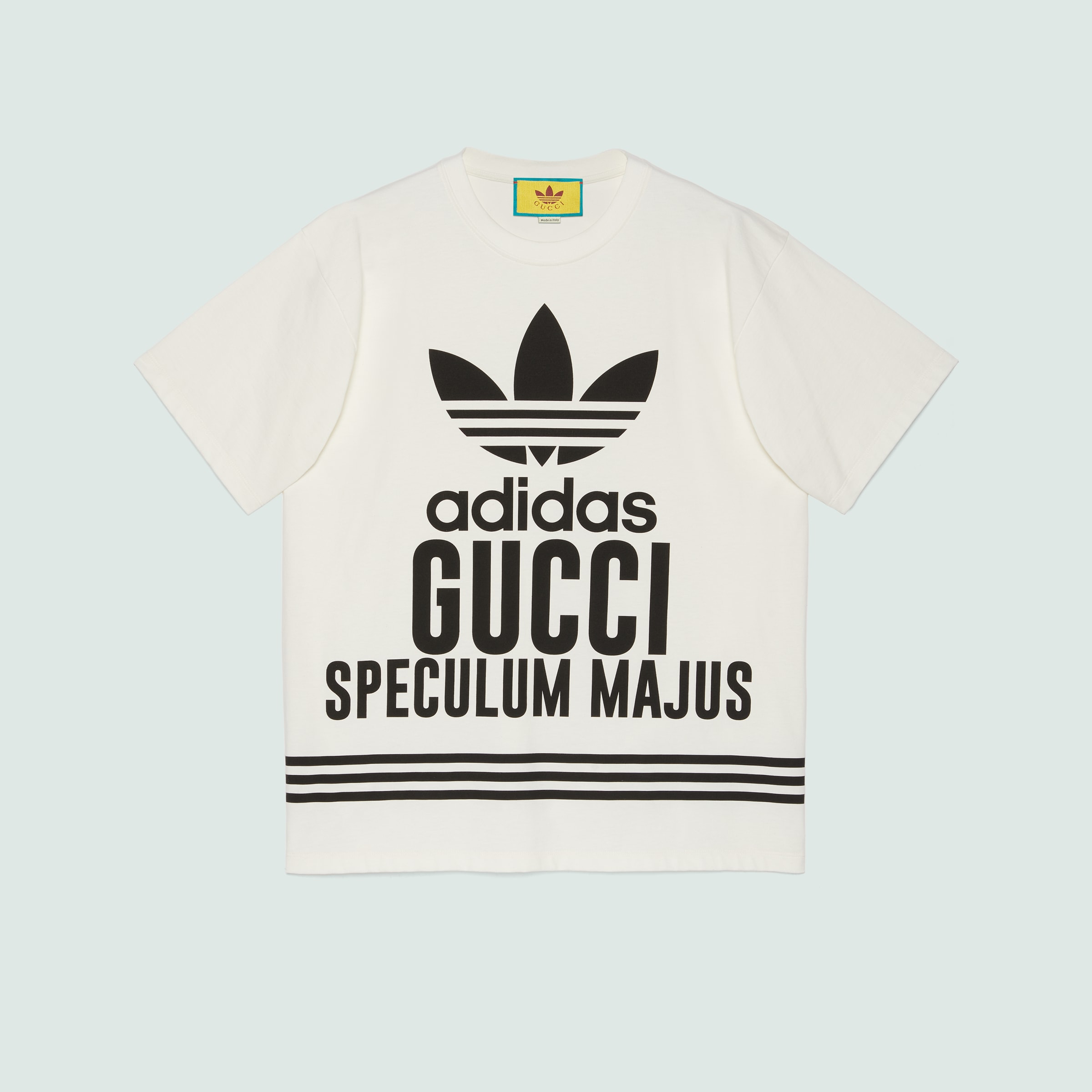 Футболка из хлопкового джерси adidas x Gucci inбелый | GUCCI® International