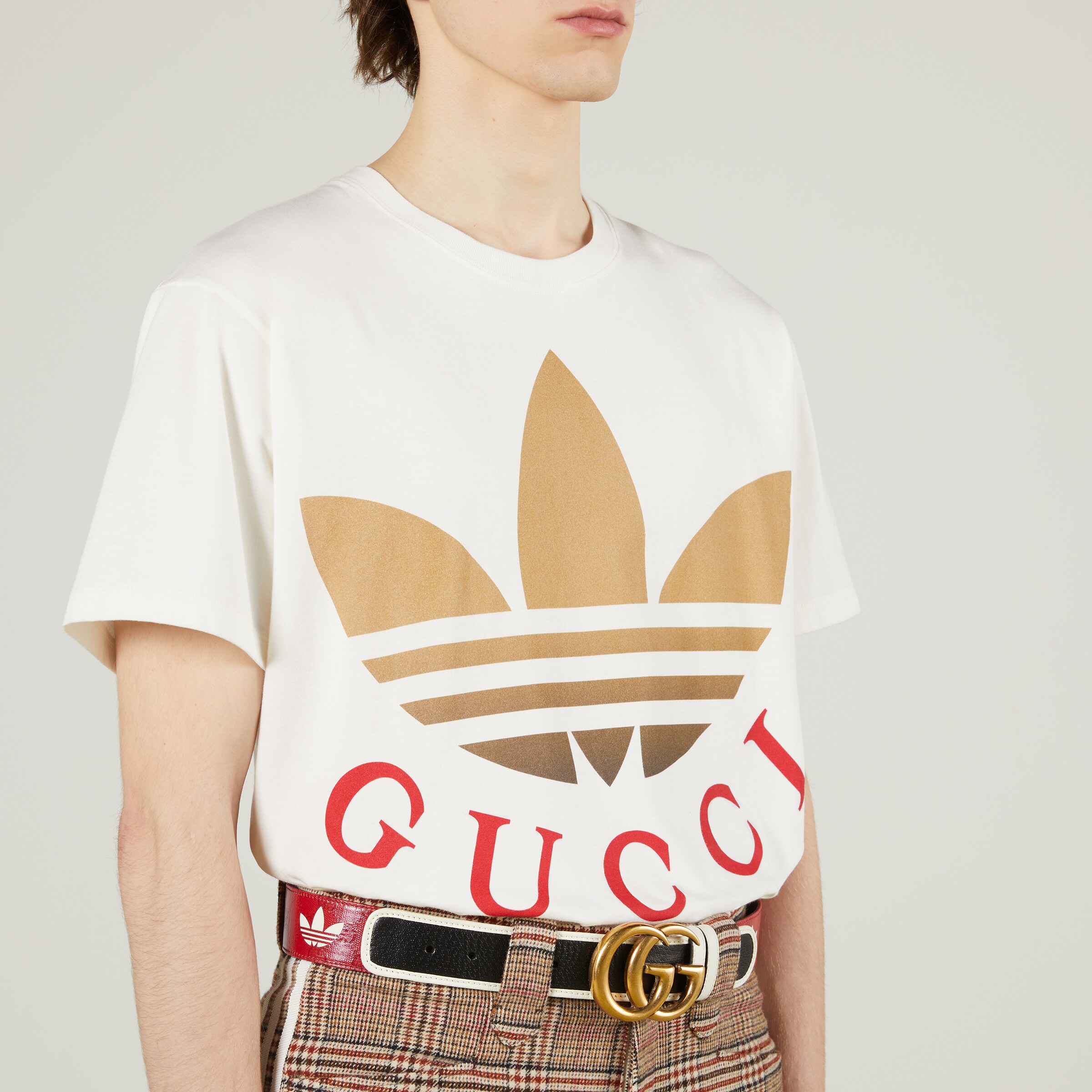 adidas x Gucci cotton jersey Tshirt in ivory GUCCI® Canada