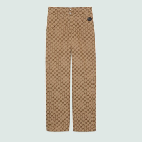 GG cotton canvas trouser