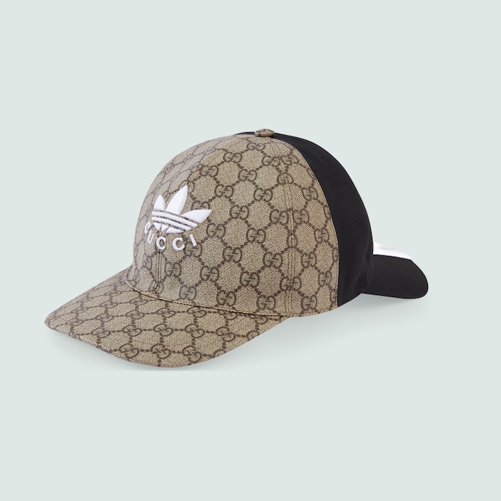 Casquette à double visière adidas x Gucci en beige et noir GUCCI® FR