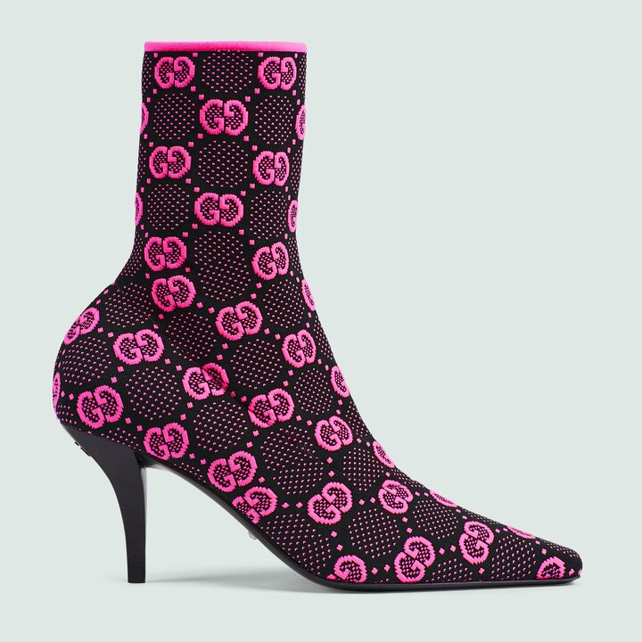 gg wool ankle boot black