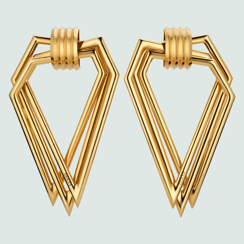 triangle shape earrings