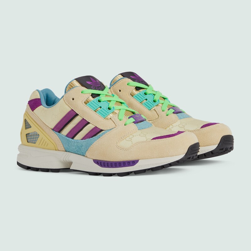 adidas x Gucci〔ZX8000〕ウィメンズ スニーカーベージュ GGキャンバス 