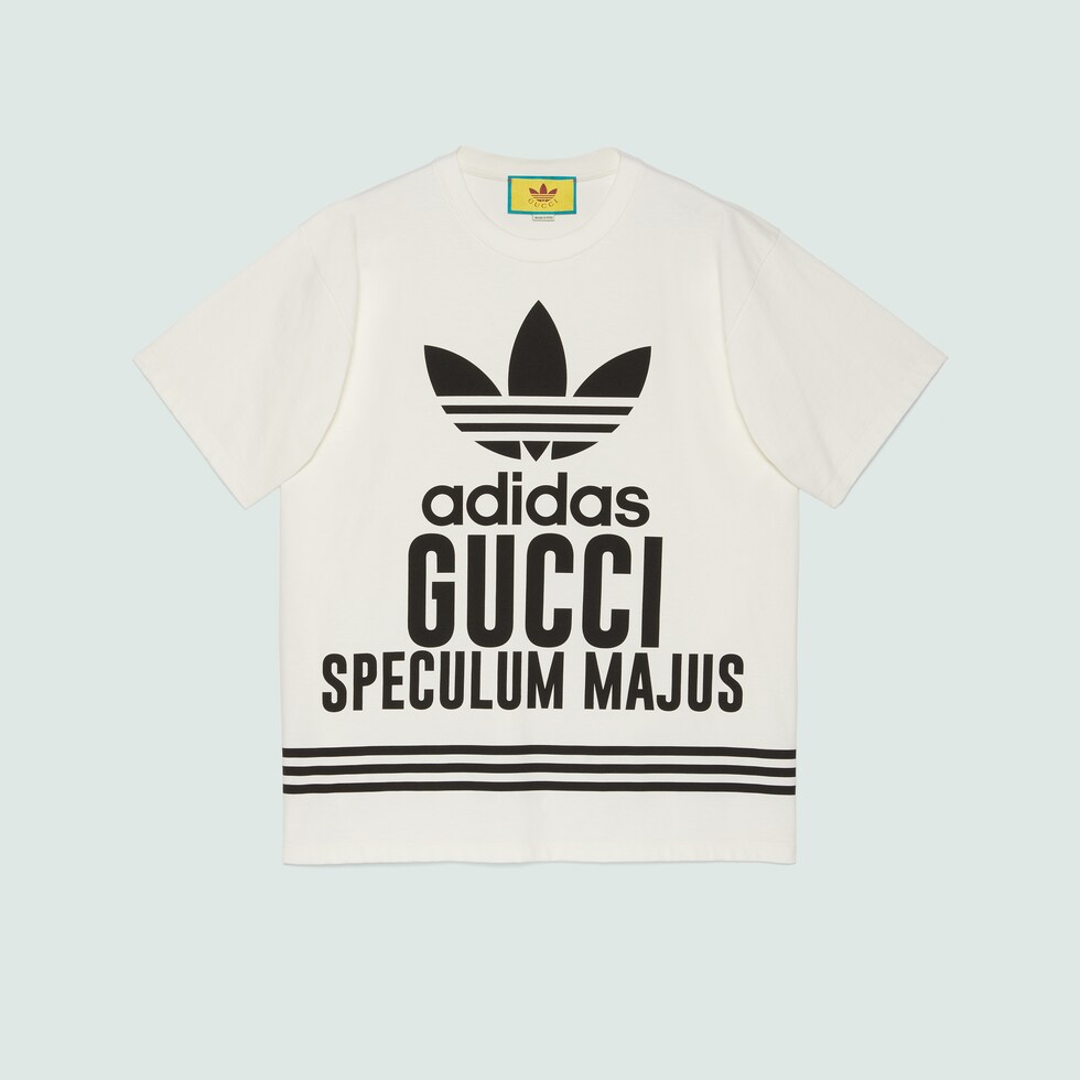 adidas x Gucci cotton jersey Tshirt in white GUCCI® NL