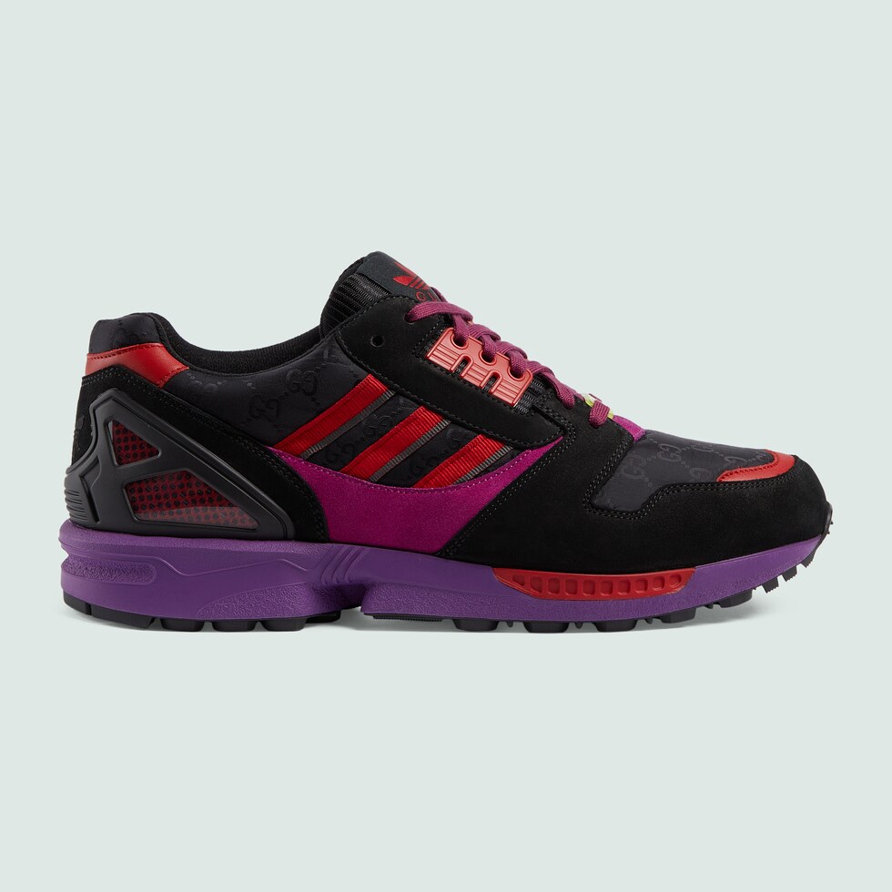 adidas x Gucci〔ZX8000〕メンズ スニーカーブラック GGキャンバス 
