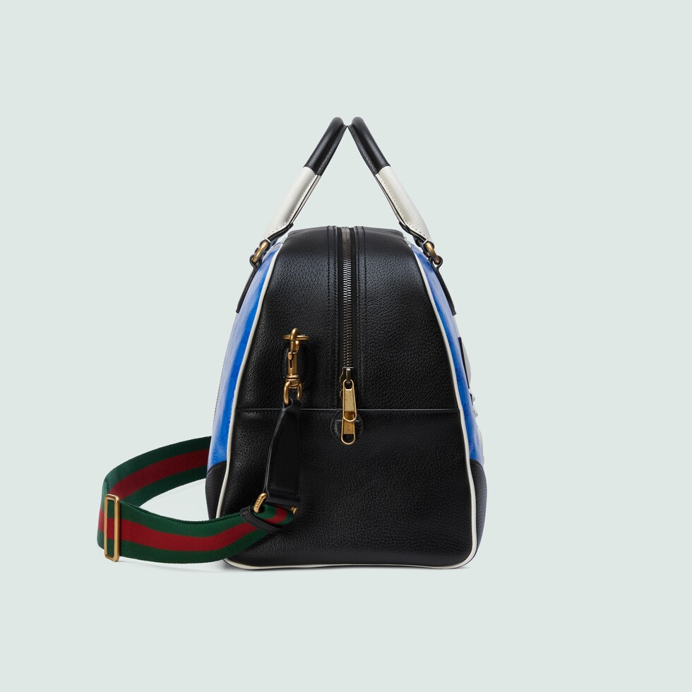 adidas x Gucci large duffle bag in blue Crystal canvas GUCCI® AE