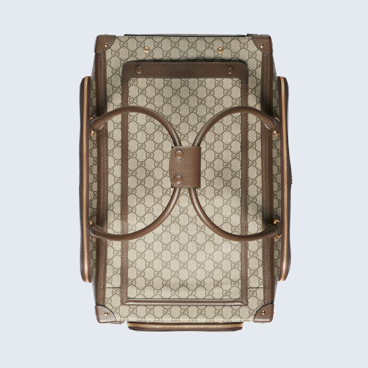 Pet carrier with  in beige and ebony Supreme GUCCI® US