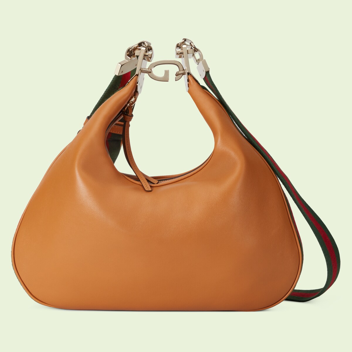 Gucci Attache large shoulder bag in dark orange leather GUCCI® US