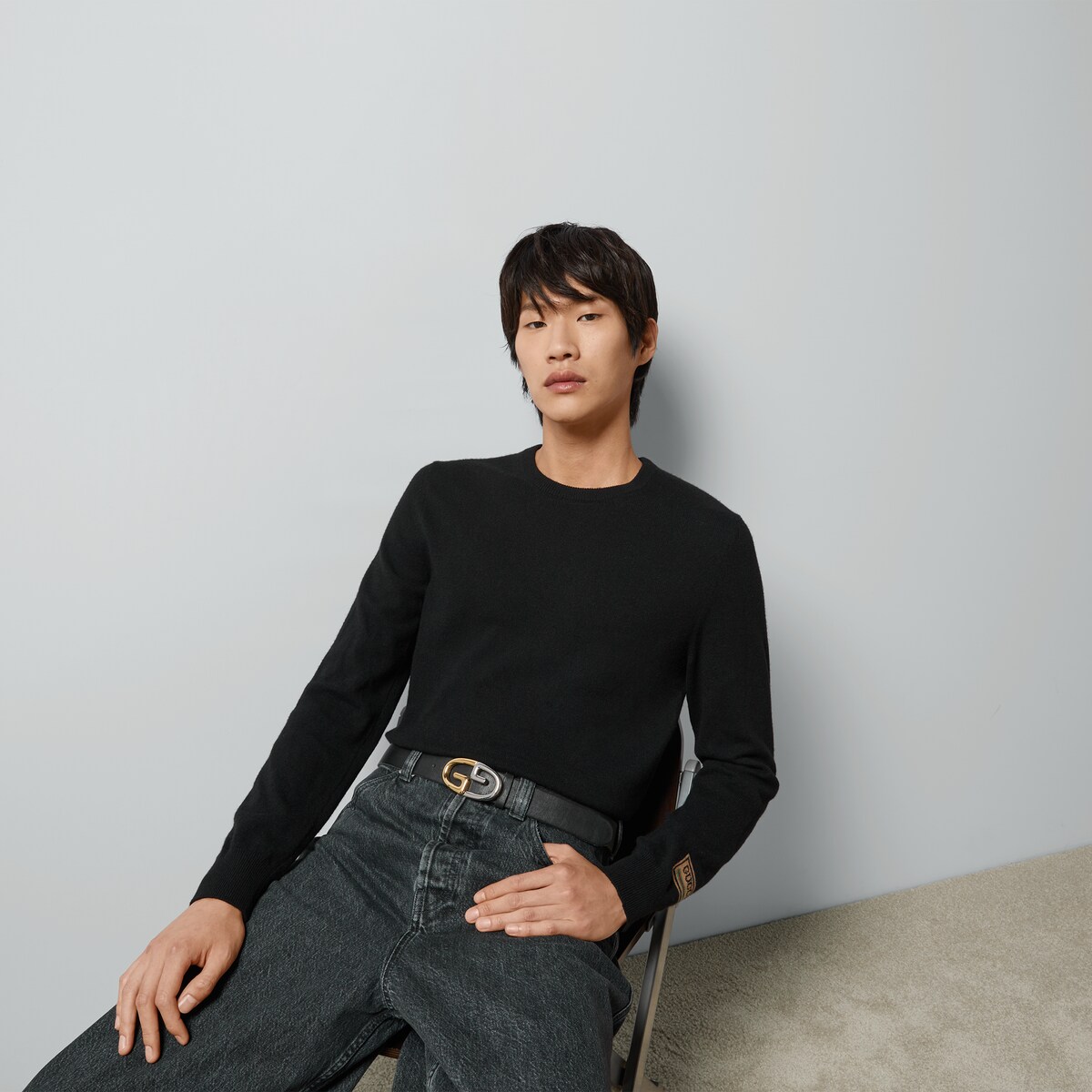 GUCCI パッチ カシミア セーターブラック GUCCI® JP