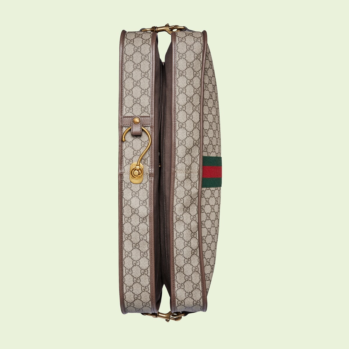 Gucci Savoy garment bag in beige and ebony Supreme GUCCI® US
