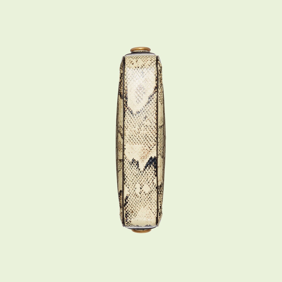 Python Trim Shoulder Bag With Double G In Beige And Natural GUCCI US