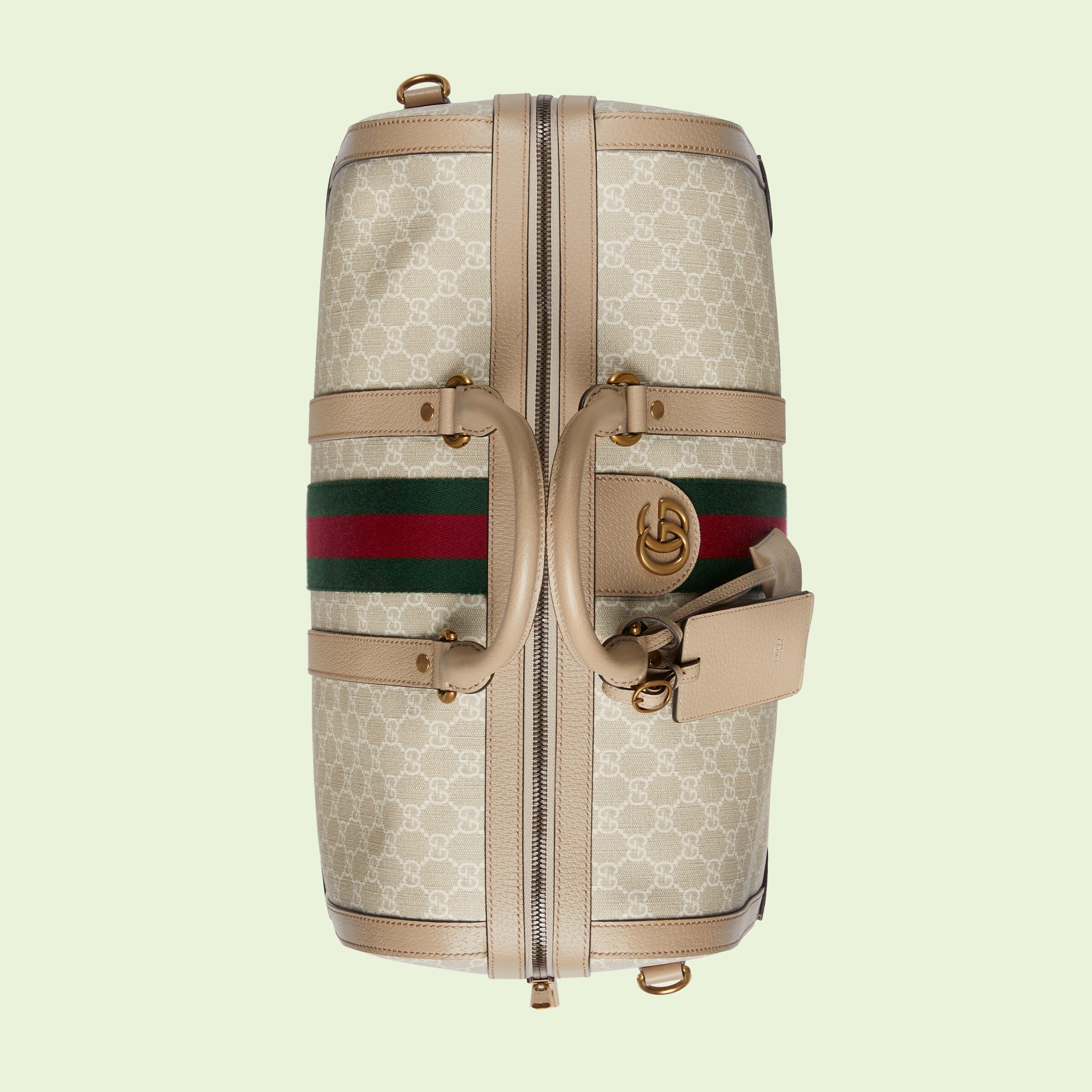 Gucci Savoy duffle bag in beige and white GG Supreme GUCCI® NO