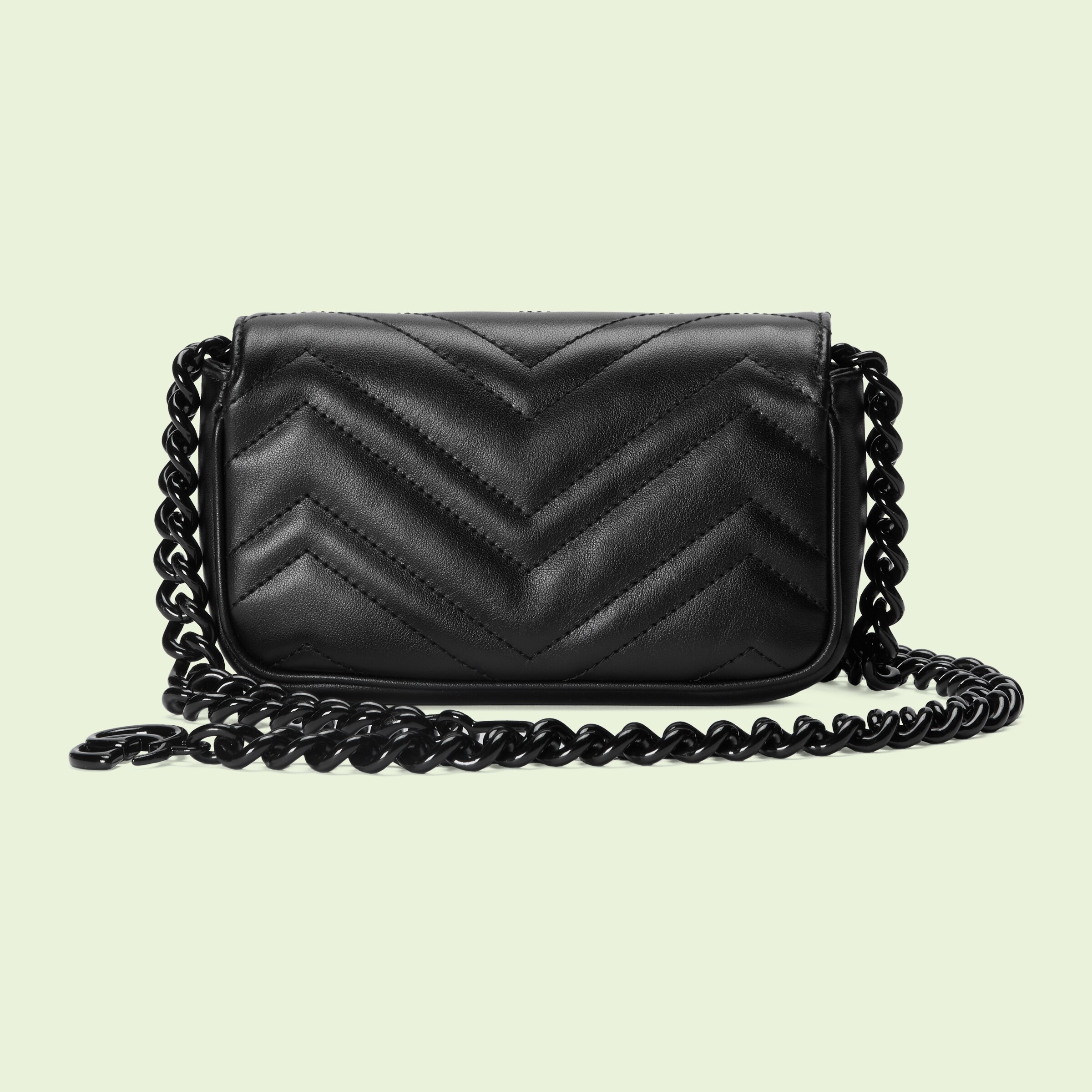 GG Marmont belt bag in black leather GUCCI® US