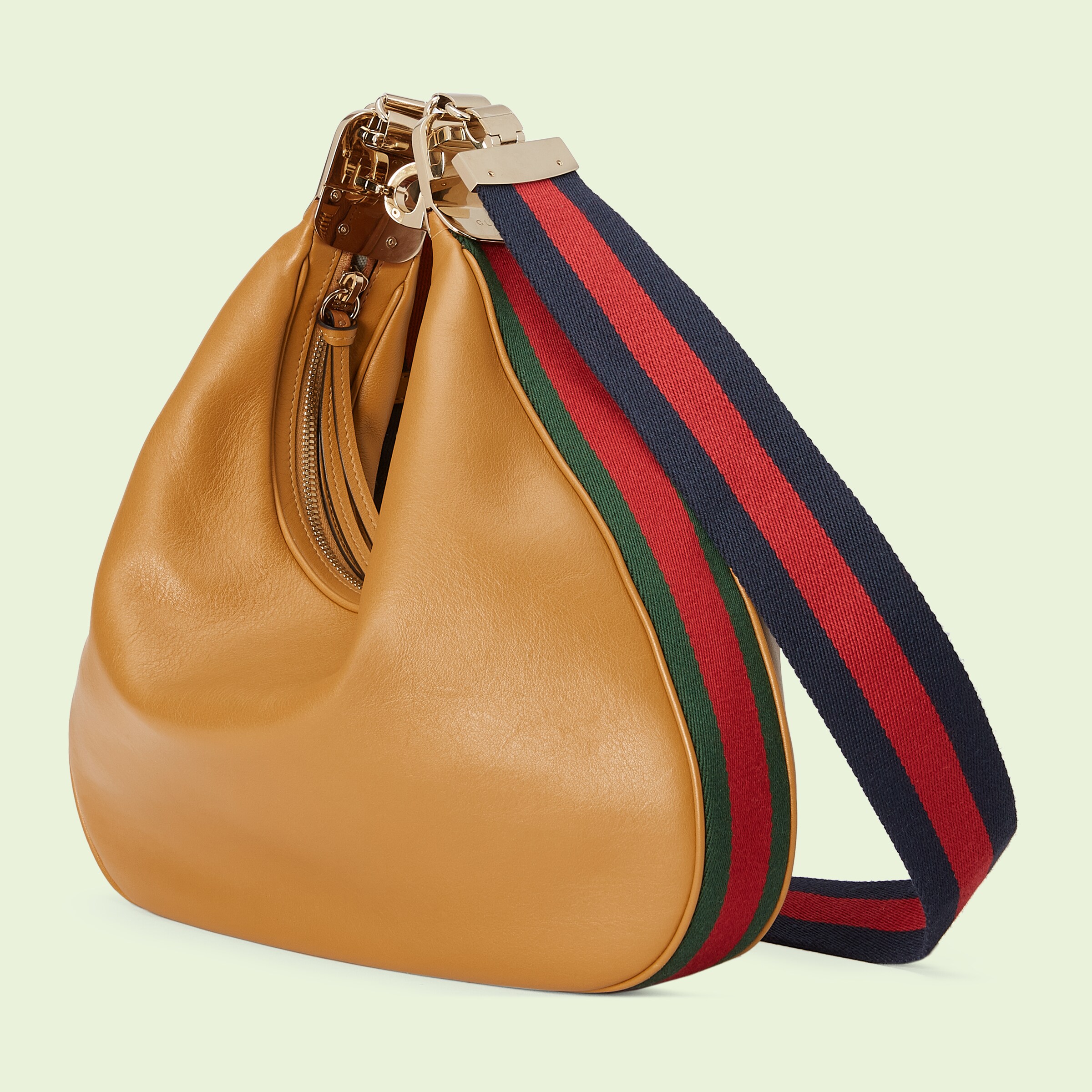 Gucci Attache large shoulder bag in dark orange leather GUCCI® UK