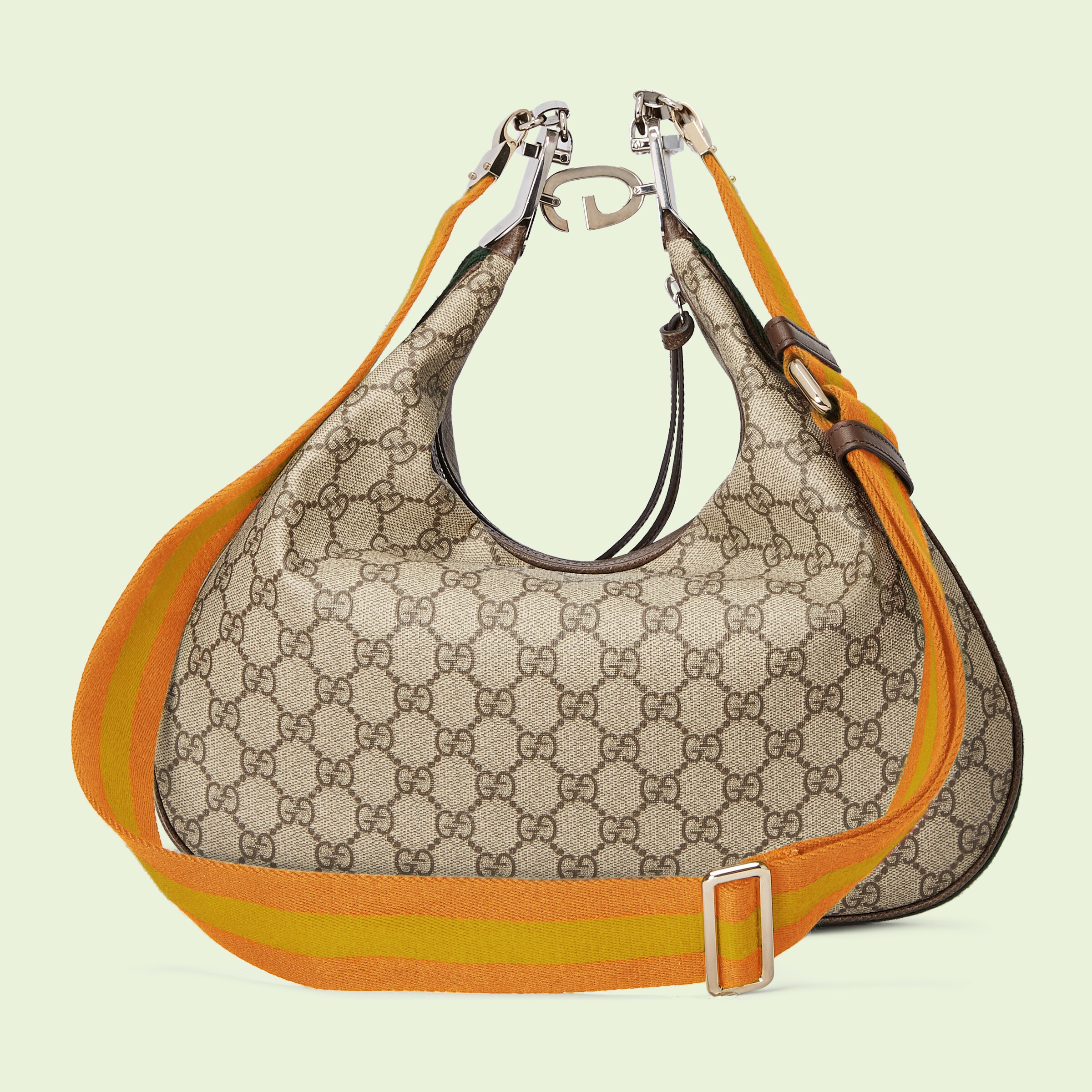 Gucci Attache large shoulder bag in beige and ebony Supreme GUCCI® US