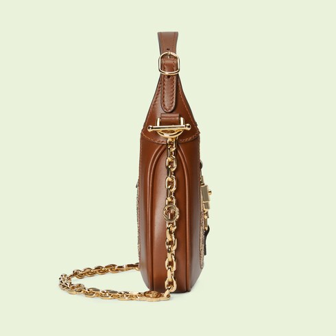 Jackie 1961 GG crystal mini bag in Beige Brown GG Canvas