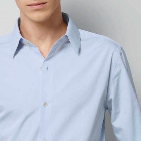 Cotton poplin shirt with Double G Detail 4